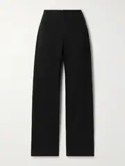[FRAME] FRAME - Organic Linen-blend Straight-leg Pants - Black - US0 US 0 Black