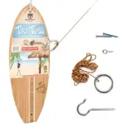 Tiki Toss Ring Toss Game for Adults & Kids - Hook and Ring Games with String and