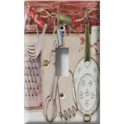 SnazzySwitch Kitchen Utensils Decorative Light Switch Plate Cover