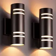 Dusk to Dawn Outdoor Lighting 2 Pack, Modern Outdoor Wall Lights Exterior ETL...