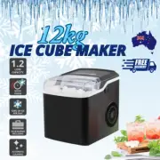 12kg Ice Machine Ice Maker 1.2L Tank Self Cleaning Fast Freezing: NEW