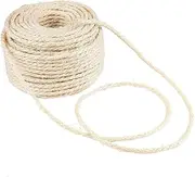 BESPORTBLE Natural Jute Runner Rug 50m - Woven Jute Rug for Home - Ideal Replacement for Cat Scratching Post Rope Durable 4mm Sisal Texture for Kittens and Pets