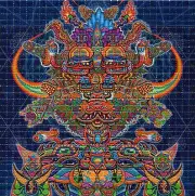 Interdimensional Rebel by Chris Dyer BLOTTER ART perforated tabs psychedelic art