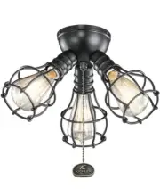 Kichler 380041 Industrial 3 Light LED Light Kit - Black