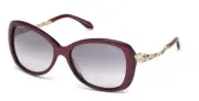 Roberto Cavalli MIZAR 917S-A 71B Red Square Gray Gradient 57-17-135mm Sunglasses