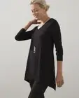 Classic Tunic-Chicos Touch of Cool Side Button Long Sleeve Black Sz 0 Small NWT