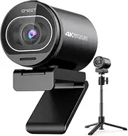 EMEET S600 4K Webcam with Tripod for Streaming, Sony 1/2.5'' Sensor, PDAF Autofocus, 1080P@60FPS, 2 Noise Reduction Mics, Built-in Privacy Cover, 73° FOV, Streaming Webcam for Product/Game/Beauty