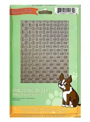 Simon Says Stamp Embossing Folder Basket Weave SF462 4.5” x 6.5” Card Making NEW