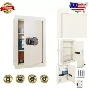 Hidden Wall Safe - 0.83 Cu. Ft. Alloy Steel with Digital Keypad & Manual Keys
