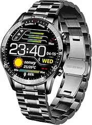 Smart Watches for Men, Fitness Tracker with GPS and Pedometer, Dial/Receive Call Sports Watch, Blood Pressure/Heart Rate/Sleep Monitor, 1.3'' Full Touch Big Screen, Android and iOS Compatible