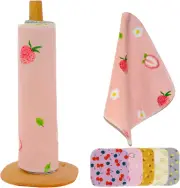 Reusable Paper Towels Washable Roll - Paperless Paper Towels with Cardboard Roll