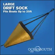 42" Drift Sock Sea Anchor Drogue, Sea Brake Fits Boats Up To 25' -Large Size