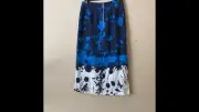Ted baker selaah skirt dark blue color new with tag 2 side slides high waist