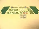 US Border Patrol Police 1:24 Water slide Decal Set Fits JADA Tahoe