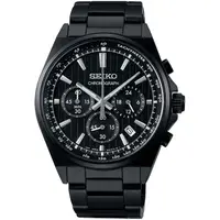 在飛比找PChome24h購物優惠-【SEIKO】精工 SBTR037J 賽車風格 鋼錶帶 三眼