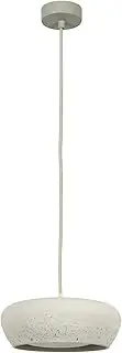 Beacon Lighting Fjord 1 Light Squat Pendant in Stone Concrete