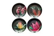 4pc Ashdene Native Grace 22cm Plate Set Melamine Dinner Tableware Dish Assorted