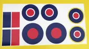 RC Aircraft Plane RAF LARGE SCALE ROUNDELS stickers decals SET 2 Spitfire etc