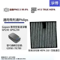 在飛比找蝦皮商城優惠-適用於Philips飛利浦Gopure車用空氣清淨機230 