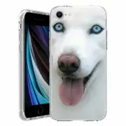 For Apple iPhone SE 3rd 2nd Gen TPU Case Cover+Glass(Husky Blep)