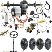 760mm Rear Axle 1000w Differential Motor kit 6" Wheels ATV Golf Cart Go kart