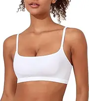 [Mosocow] Women's Wireless Scoop Bralettes Comfortable No Underwire Bras Seamless Unlined Soft Everyday Bra