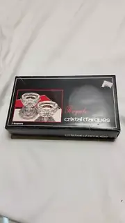 Vintage Royal Cristal D'Arques 24% Lead Crystal Candle Holders Set Of 2