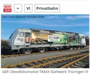 Piko Traxx Diesel Stahlerk Thuringen 57545 HO Scale DCC Ready