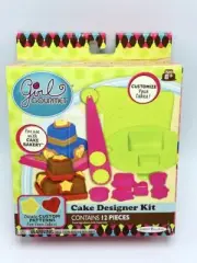Girl Gourmet Cake Baking Cake Designer Kit 12 PCS Fondant Cutters Jakks Pacific