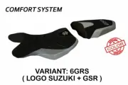 SUZUKI GSR 750 Tappezzeria Italia Seat Cover GREY - SILVER 334