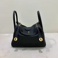 在飛比找Yahoo!奇摩拍賣優惠-Hermes Lindy 30 TC 金釦 89 Black