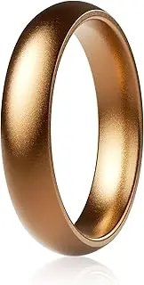 [ThunderFit] Silicone Rings, 7 Pack & Singles Wedding Bands for Men - 8.7 mm Wide