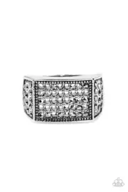 Paparazzi Metro Merger Silver Ring