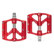 PROMEND PD-M88 1 Pair Mountain Bicycle Aluminum Alloy 3-Bearings Pedals (Red)