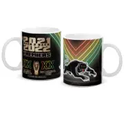 126873 PENRITH PANTHERS 2022 NRL PREMIERS BACK TO BACK CERAMIC COFFEE MUG CUP