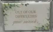 Spiritual Ceramic Fridge Magnets 3.875x2.5-out Of Difficulties Grow Miracles