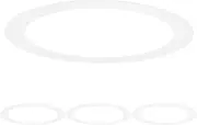 uxcell 4-Pack Goof Rings for 6 Inch Recessed Lights, 5.9" ID 7.5" OD Durable Steel Trim Ring Flush Mount Matte White Can Light Trim Ring Cover for Ceiling Can Downlights