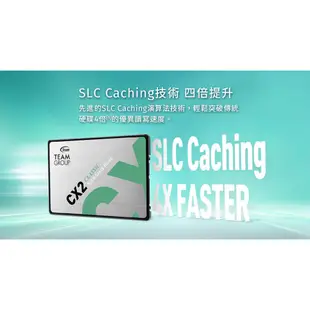 【喬格電腦】TEAM 十銓 CX2 256GB/512GB/1TB 2.5吋 SATAIII SSD 固態硬碟三年保固