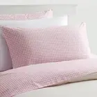 Classic 250tc 100% Cotton Gingham Checkered Print Sheet Set, Cool & Crisp Per...