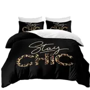 Cool Leopard Pattern Stay Chic Quilt Cover