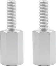 2pcs Seat Riser 1.5inch Replacement for Can-Am Maverick X3 Lift up UTV Seat Silver 2pcs