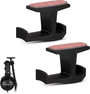 BRAINWAVZ BigJ Under Desk Headphone Stand (2 Pack) Hanger Holder Mount for Headphones, Gaming Headsets, Mobiles Accessories, Stick On, No Screws (Black)