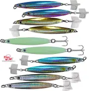 10pcs Colt sniper 5-color 150g Fishing 5.25oz Vertical jig 3561D-DT MUSTAD Hook