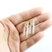 Vials 1ml Bottles with Cork Bottle Vial Clear 50-200 pieces Small 11x22mm