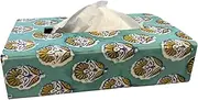 Avarokin Hand Block Printed Tissue Box Holder Napkin Holders Facial Tissue Dispenser Holder Paper Paper Towel Holder Tissue Box Home Décor Products Car car Accessories Interior (Ishka)