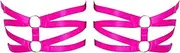 [PETM•HS] 2 Piece Plus Size Leg Harness Garters for Women Punk Thigh Garter Belt Strappy leg Harness Goth Dance Rave Wear
