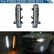 Daytime Running Lights LED DRL Fog Lamp Replacement Bumper For Ford Edge 2009-14