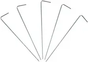 GRIRIW 40pcs Heavy Duty Tent Ground Stakes Pegs for Camping Garden Canopy Durable Silver Stakes for Secure Anchoring Hard Ground for Tents Tarps