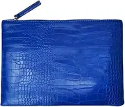 [NIGEDU] Women Clutches Crocodile Grain PU Leather Envelope Clutch Bag
