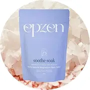 epzen Soothe Soak Natural Magnesium Bath Flakes with Essential Oils - Epsom Salt Alternative, Relaxing Bath Salts for Post-Workout Recovery & Stress Relief - Scoop & Unwind in a Steamy Bath - 500g
